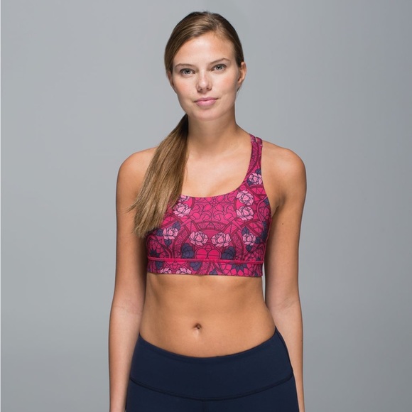 lululemon athletica Other - Lululemon Energy Bra Size 8 Prisma Multi Guava Lava Boom